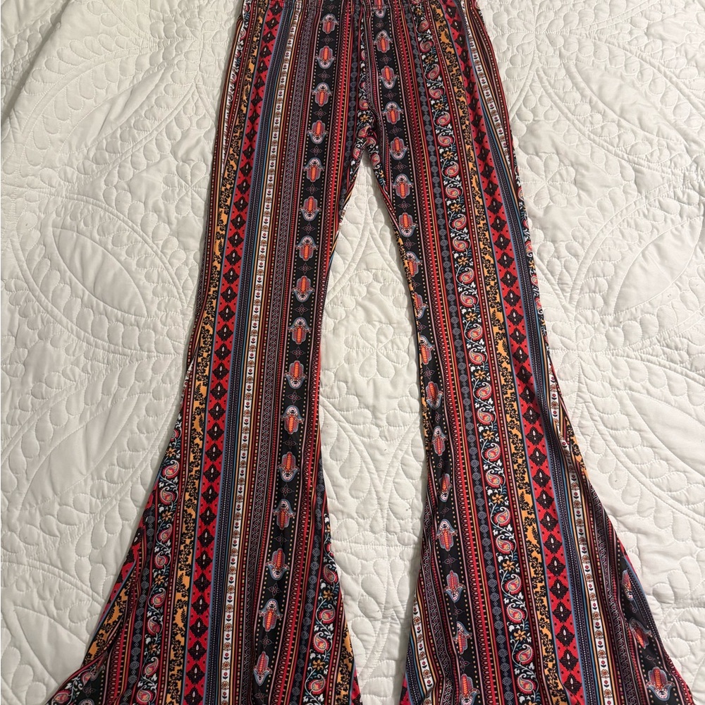 Vibrant Multicolor Flare Pants